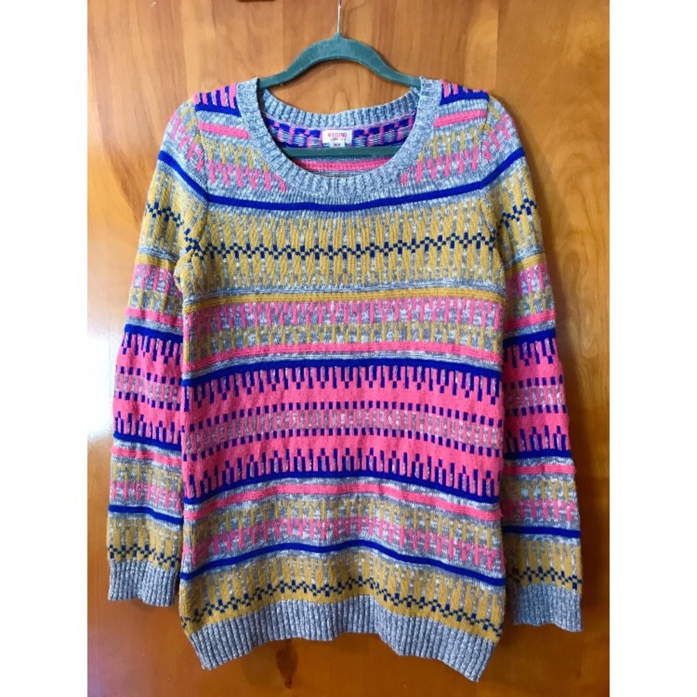 Mossimo retro pattered Crew neck Sweater